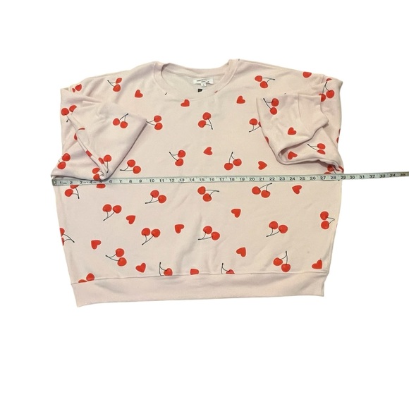 NEW Grayson Threads Pink & Red Cherry Sweatshirt Size: XL - Picture 2 of 6